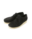 JUNRed CLARKS / クラークス Weaver ジュンレッド シューズ・靴 モカシン・デッキシューズ ブラック【送料無料】