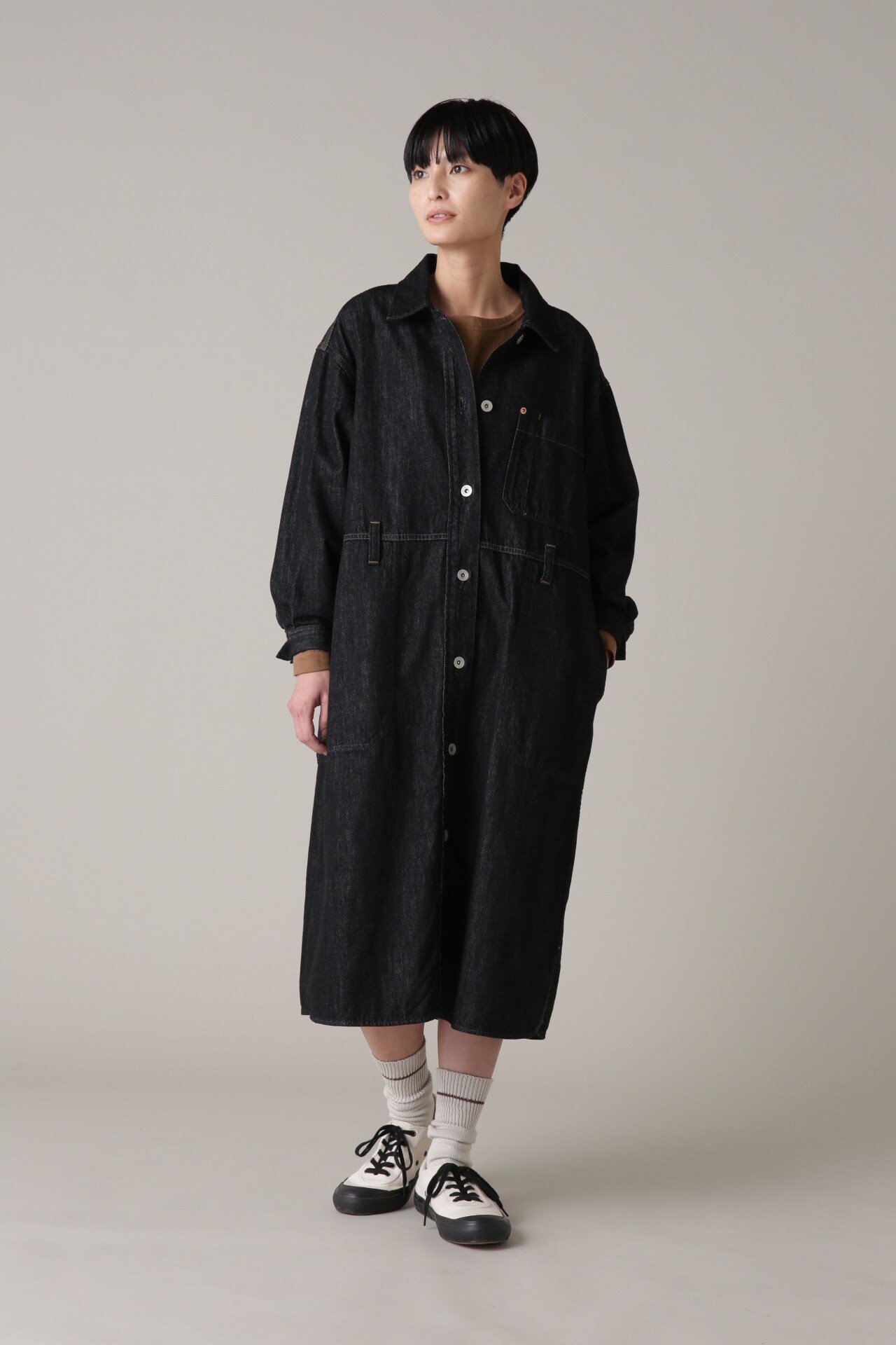 MHL. CANTON LIGHT DENIM BLACK マーガレット ハウエル ワンピース ドレス その他のワンピース ドレス ブラック【送料無料】