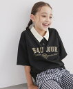 【SALE/55%OFF】ROPE' PICNIC KIDS 【KIDS】カレッジロゴオーバーポロシャツ/接触冷感 ロペピクニック トップス ポロシャツ カーキグリーン グレー