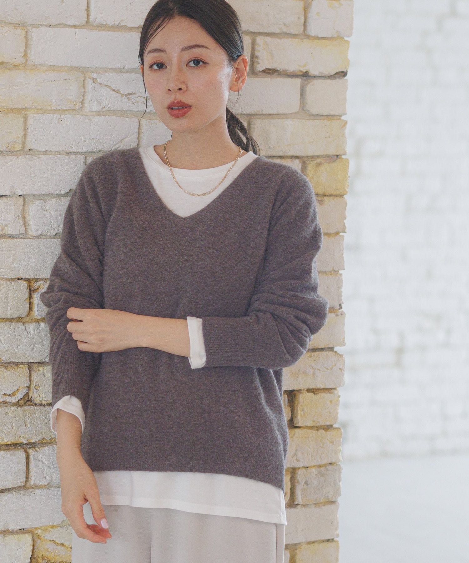 楽天市場】フォックスウールvネックプルオーバーの通販