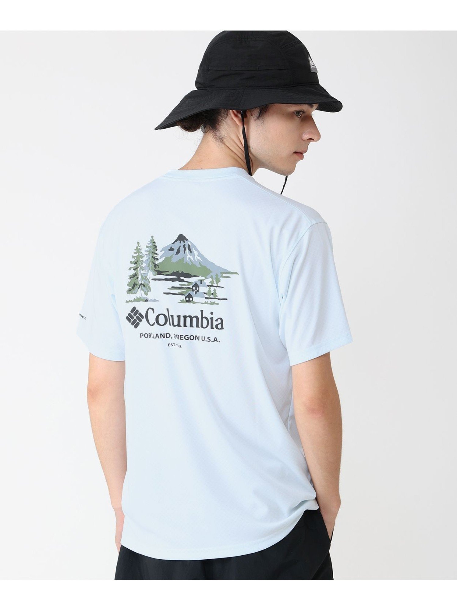 Columbia/ レイクアローヘッドグラフィックショートスリーブTシャツ /コロンビア コロンビア トップス カットソー・Tシャツ ブラック ブラウン パープル ホワイト ネイビー ブルー