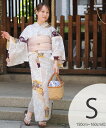 utatane utatane 浴衣3点セット 山吹色の扇面と儚い花 Sサイズ ウタタネ 着物・浴衣・和装小物 浴衣【送料無料】