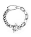 LHME 【LHME】Momentミックスチェーンブレスレット /オーバル*キヘイ ライオンハート アクセサリー・腕時計 ブレスレット・バングル シルバー【送料無料】