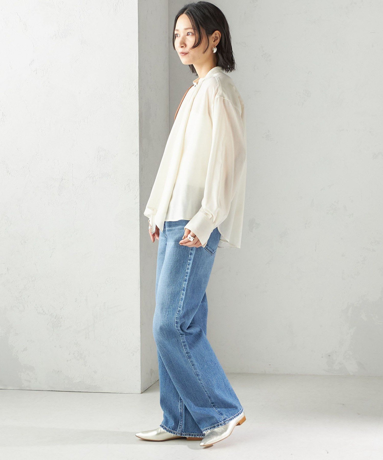 【SALE／40%OFF】SHIPS WOMEN ＜手洗い可能＞シアー リボン タイ ブラウス シップス トップス シャツ・ブラウス ベージュ【送料無料】