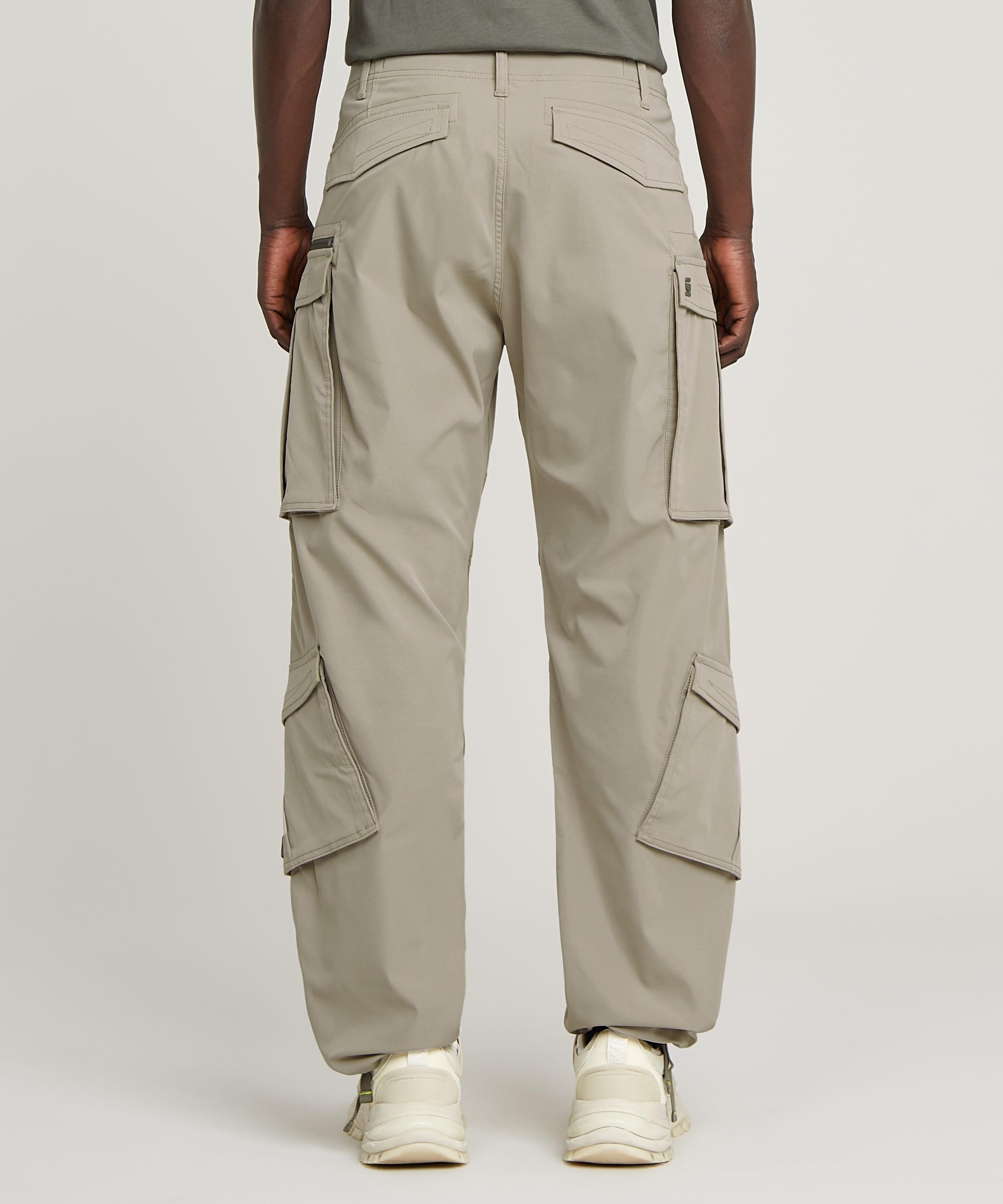 【公式ショップ】ROVIC ZIP 3D LOOSE PANTS/立体裁断ワイドルーズカーゴパンツ ジースターロゥ パンツ カーゴパンツ カーキグリーン