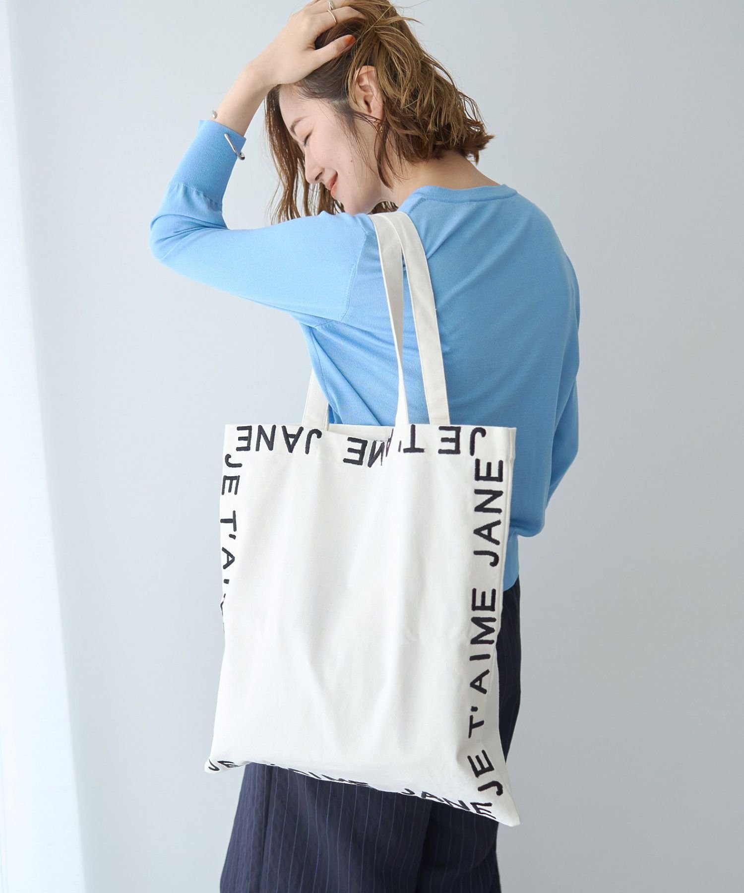 【SALE／40%OFF】YECCA VECCA 【ANGE IN DISGUISE】JET'AIME JANE トート イェッカヴェッカ バッグ トートバッグ ホワイト【送料無料】