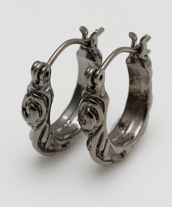 Kahiko 【カヒコ】メンズマカウオルピアス アミナコレクション アクセサリー・腕時計 ピアス ブラック シルバー