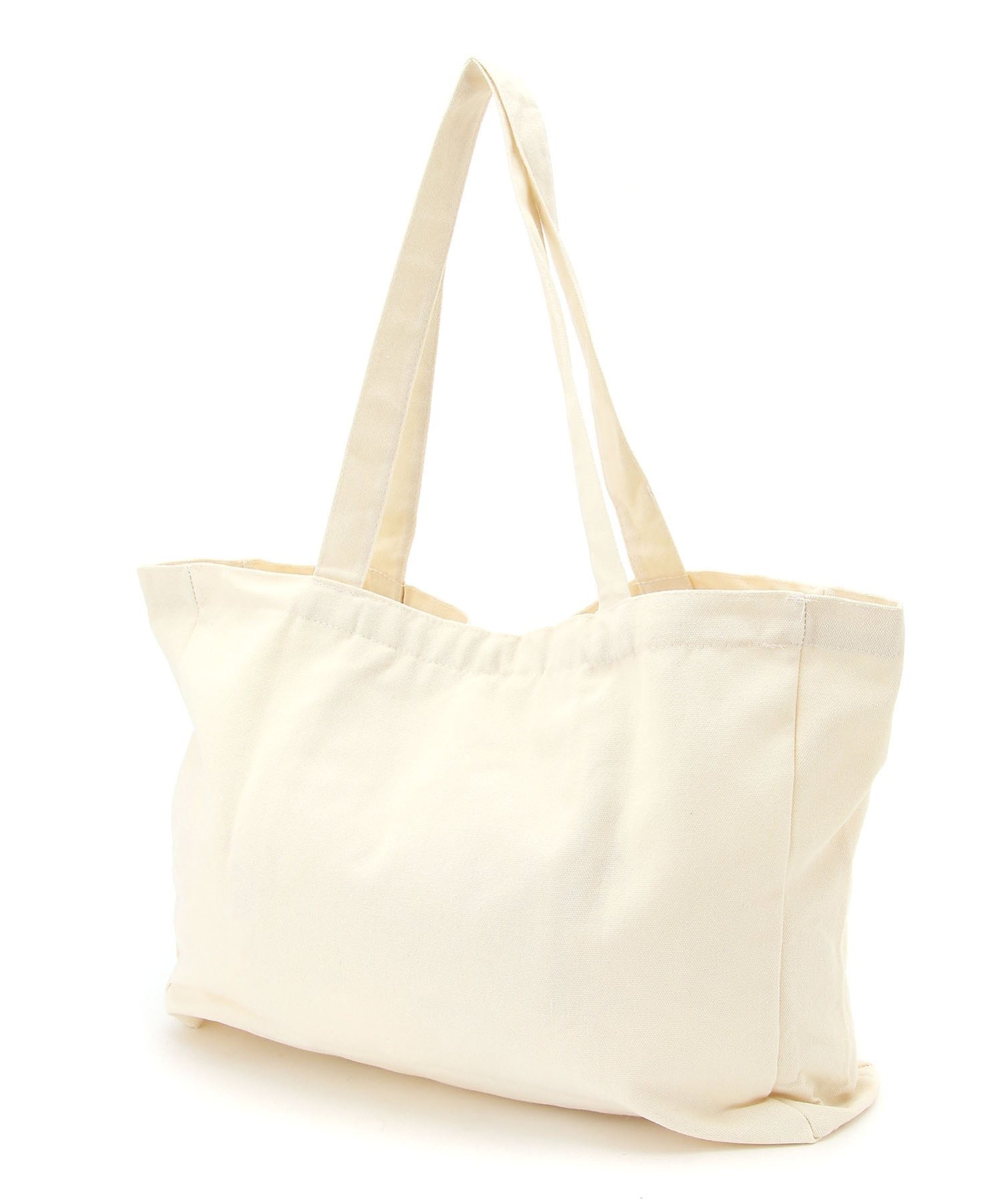Mignonjour Mignonjour/(W)大容量リボントートバッグ ミニョントレフル ルームヨンマルサンセレクティッド バッグ トートバッグ ホワイト