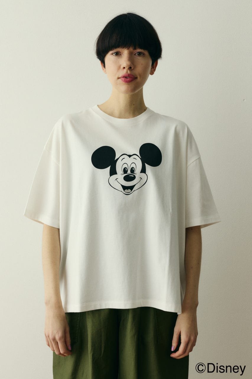 HeRIN.CYE Box Tee / Mickey ヘリンドットサイ トップス カットソー・Tシャツ ホワイト ブラウン