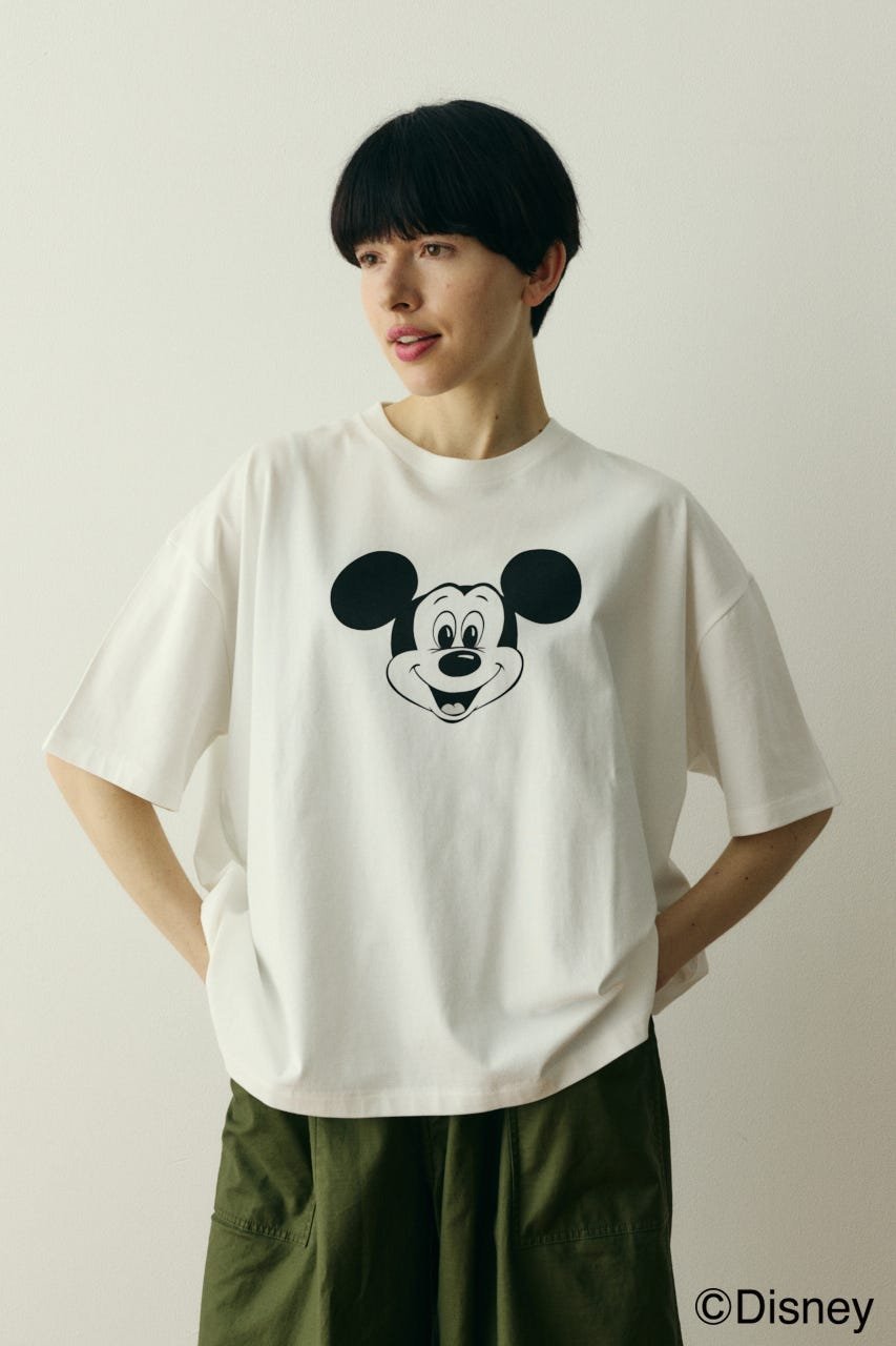 HeRIN.CYE Box Tee / Mickey ヘリンドットサイ トップス カットソー・Tシャツ ホワイト ブラウン