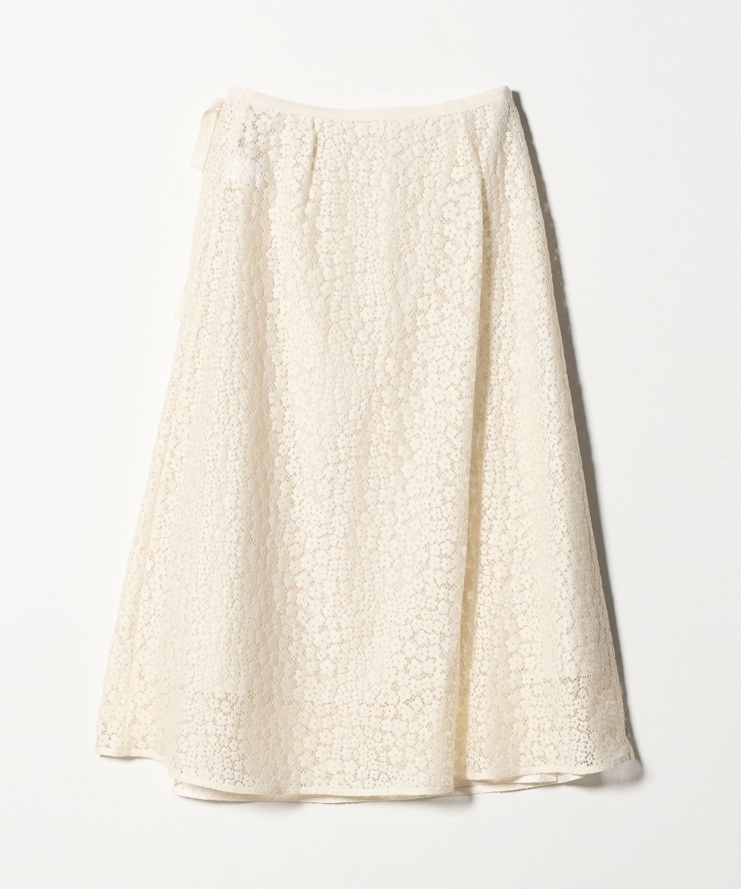 Steven Alan ＜Steven Alan＞レース ラップ スカート ユナイテッドアローズ アウトレット スカート その他のスカート ブラック ホワイト