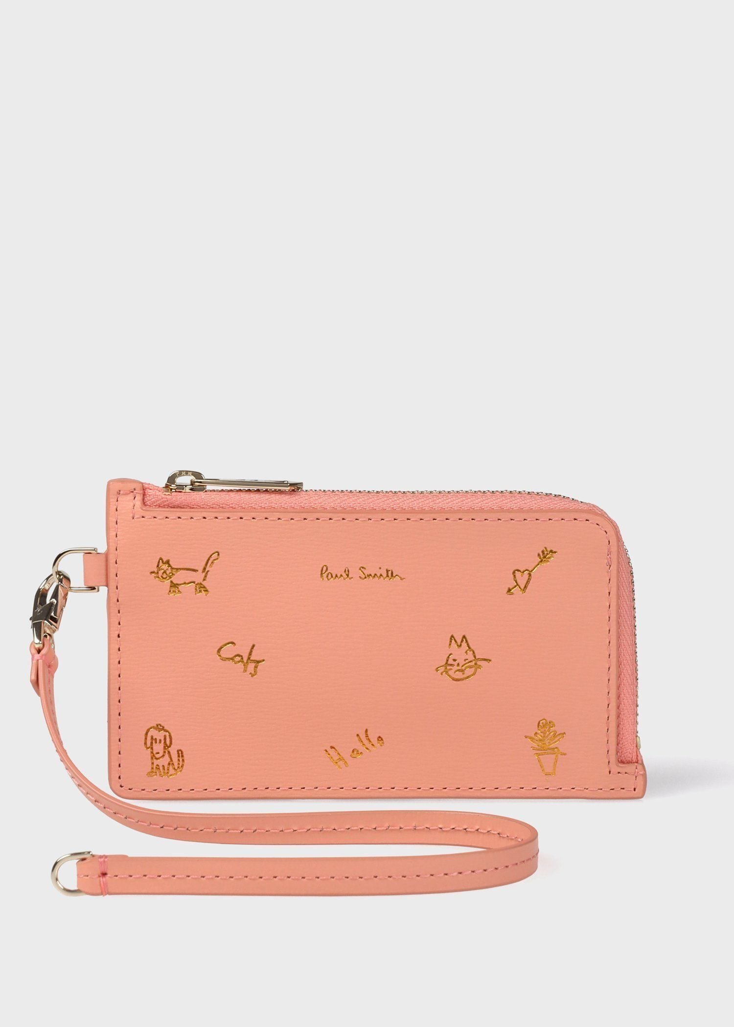Paul Smith カラードゥードゥル フラグメントケース ポール・スミス 財布・ポーチ・ケース 財布 ネイビー グリーン ピンク【送料無料】
