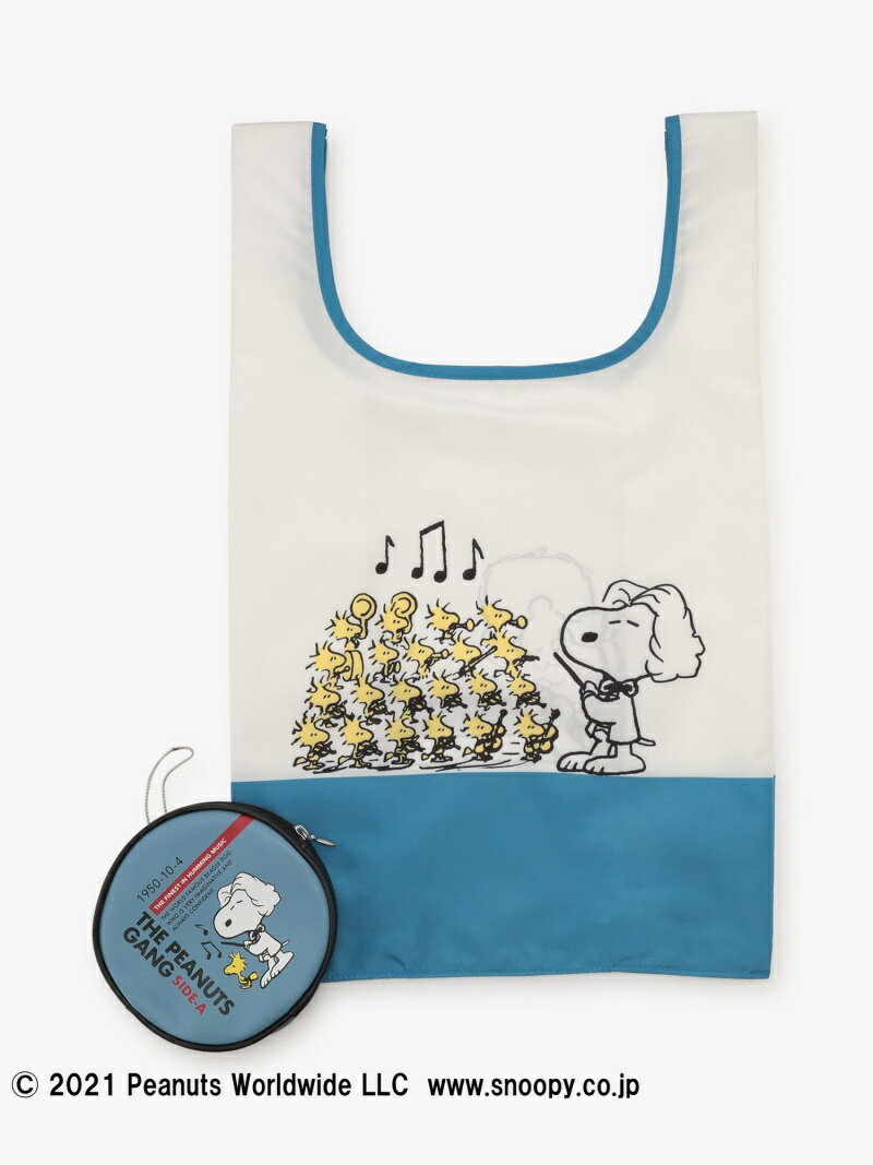 【SALE／20%OFF】Afternoon Tea 【WEB限定】ポーチ付きショッピングバッグ/PEANUTS アフタヌーンティー・リビング バッグ エコバッグ/サブバッグ ブルー