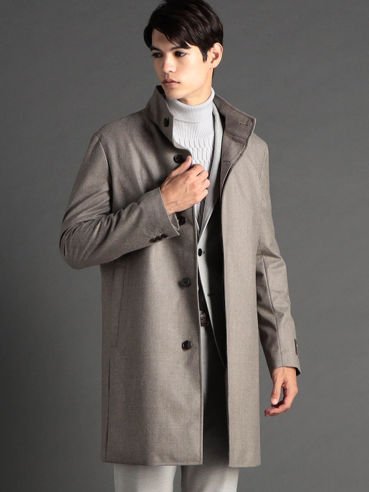 【SALE/50%OFF】MONSIEUR NICOLE ex/tra 【ex/tra】CANONICO 2WAYスタンドカラーコート ニコル ジャケット・アウ...