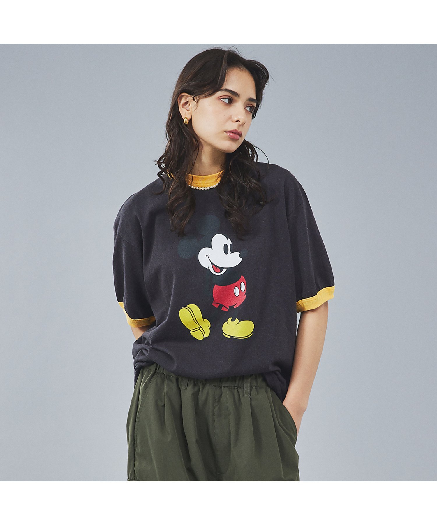 ABAHOUSE LASTWORD 【PENNYS / ペニーズ】VINTAGE mickey / minie / アバハウス トップス カットソー・Tシャツ ブラック ホワイト グレー【送料無料】