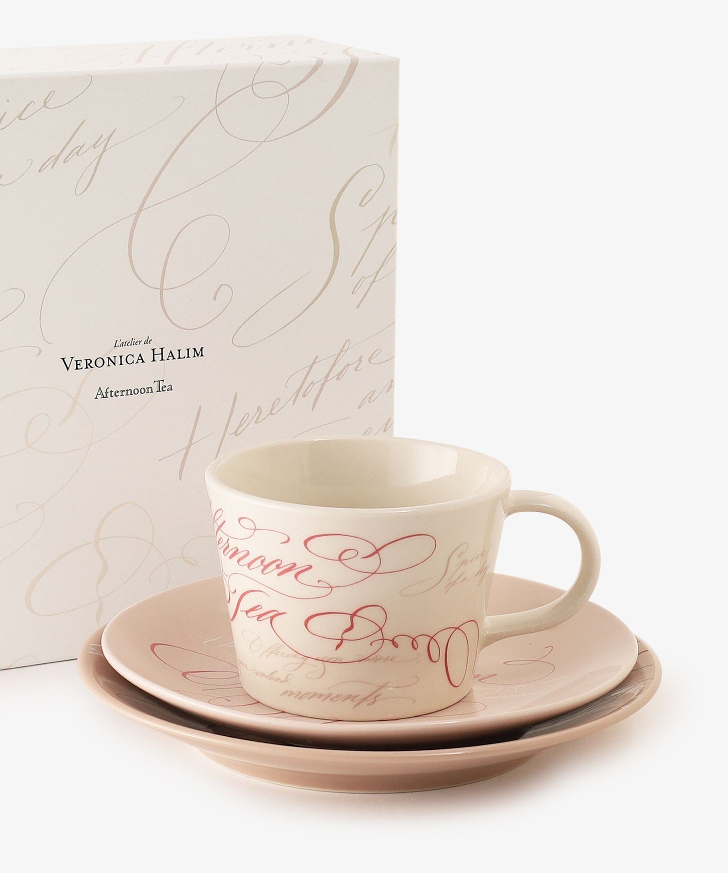 【SALE／49%OFF】Afternoon Tea LIVING カップ&ソーサートリオセット/ヴェロニカ・ハリム アフタヌーンティー・リビング 食器・調理器具・キッチン用品 グラス・マグカップ・タンブラー ピンクのサムネイル