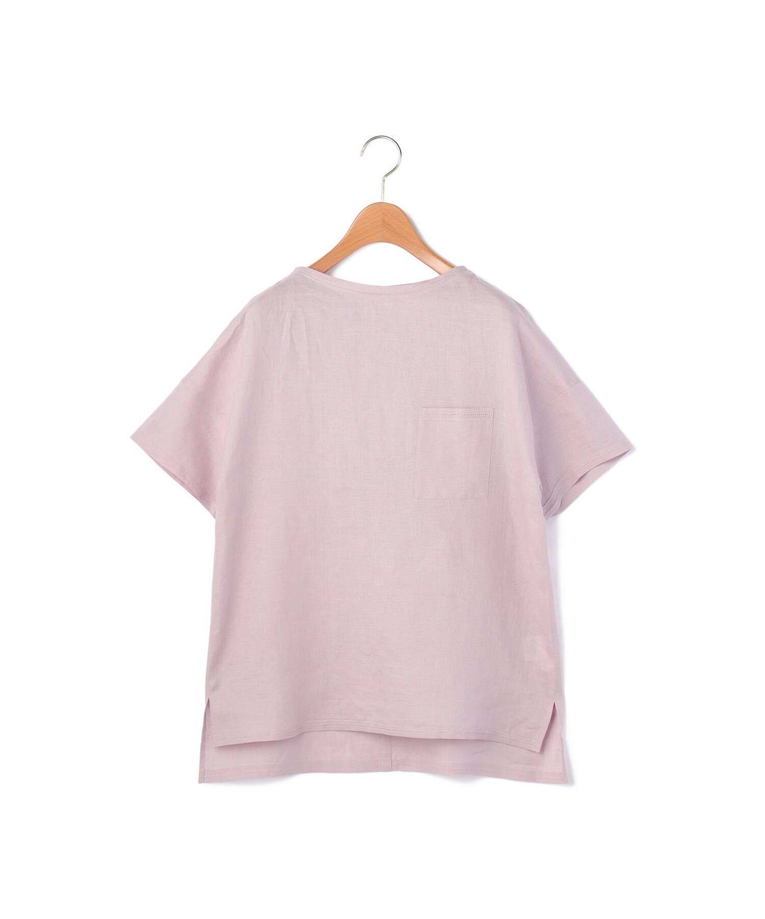 KEITH 60/-リネンプルオーバーブラウス キース トップス シャツ・ブラウス ベージュ ピンク ネイビー