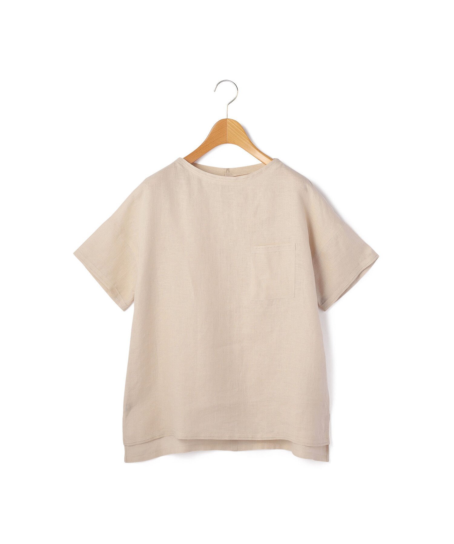 KEITH 60/-リネンプルオーバーブラウス キース トップス シャツ・ブラウス ベージュ ピンク ネイビー