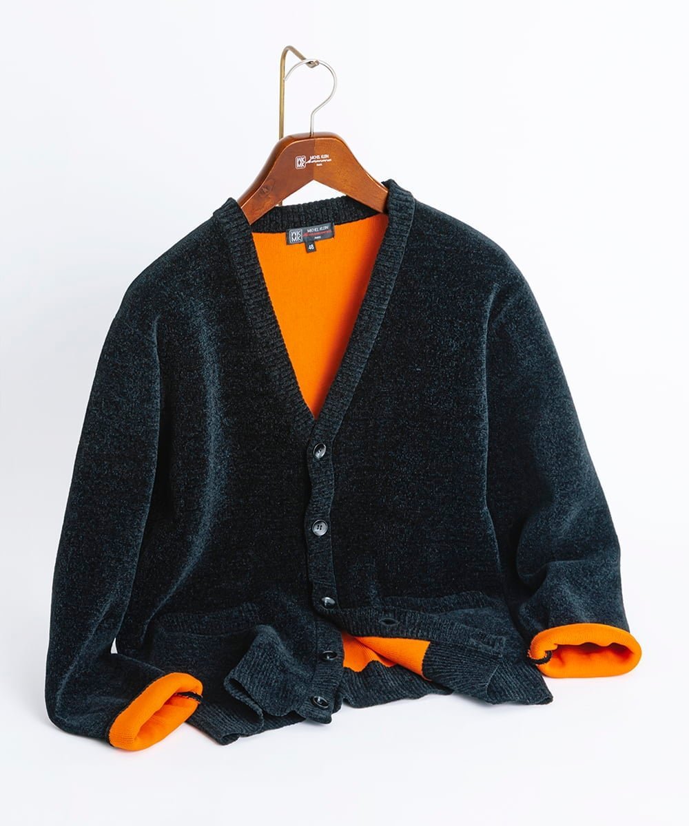 【SALE／20%OFF】MK MICHEL KLEIN homme ダブルフェイス モールカーディガン ミッシェルクランオム ト..