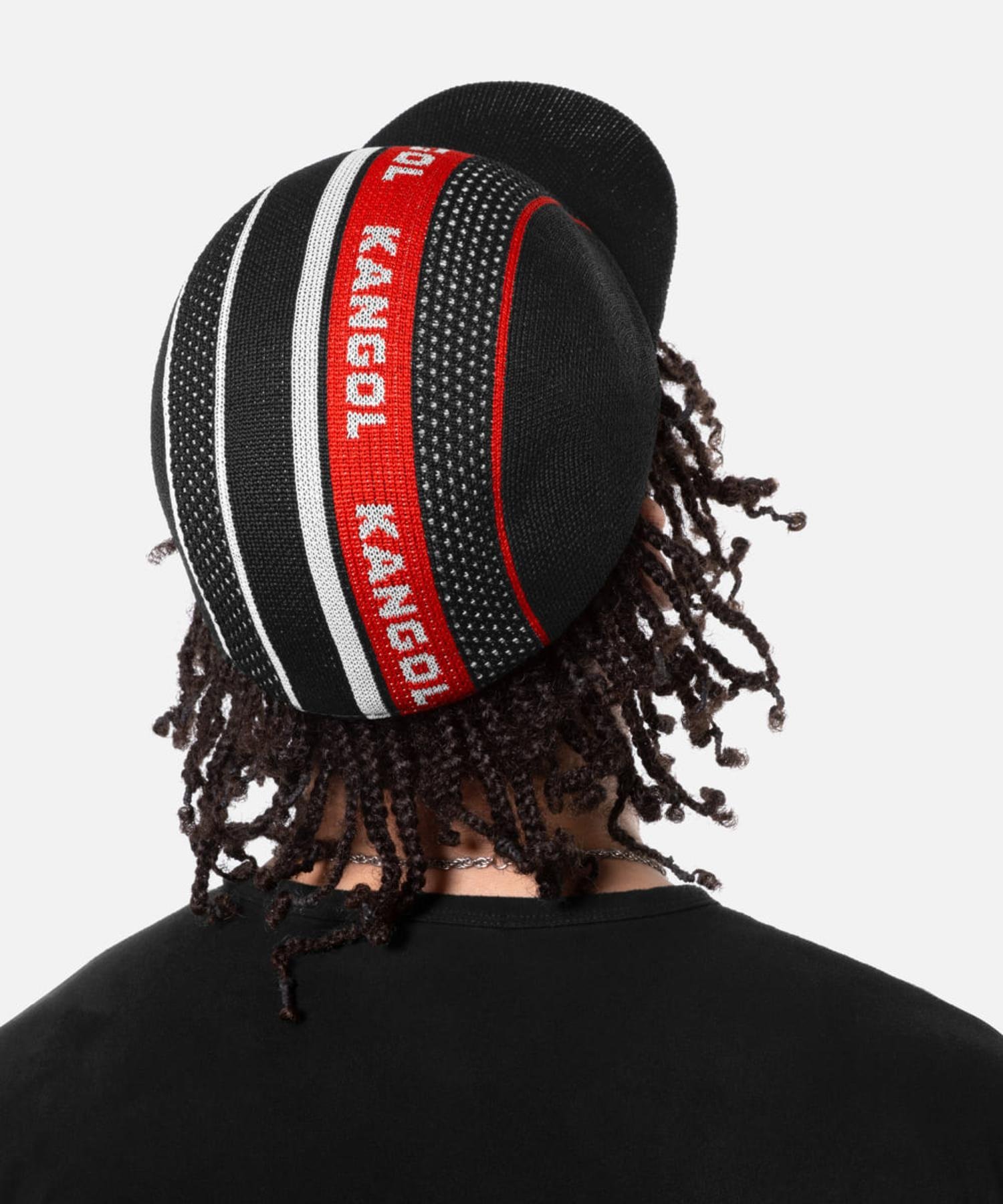 KANGOL KANGOL TROPIC GAME STRIPE SPACECAP / カンゴール オーバーライド 帽子 キャップ ブラック【送料無料】