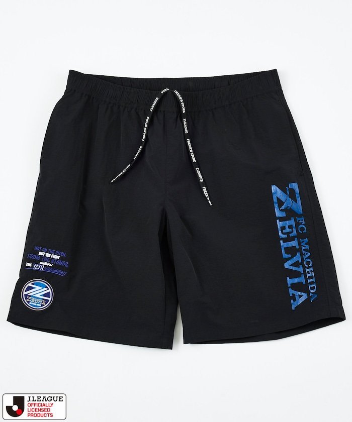 J.LEAGUE × FREAK'S STORE 別注 SUPPORTERS NYLON SHORTS【FC町田ゼルビア】 フリークスストア パンツ その他のパンツ ブラック グレー