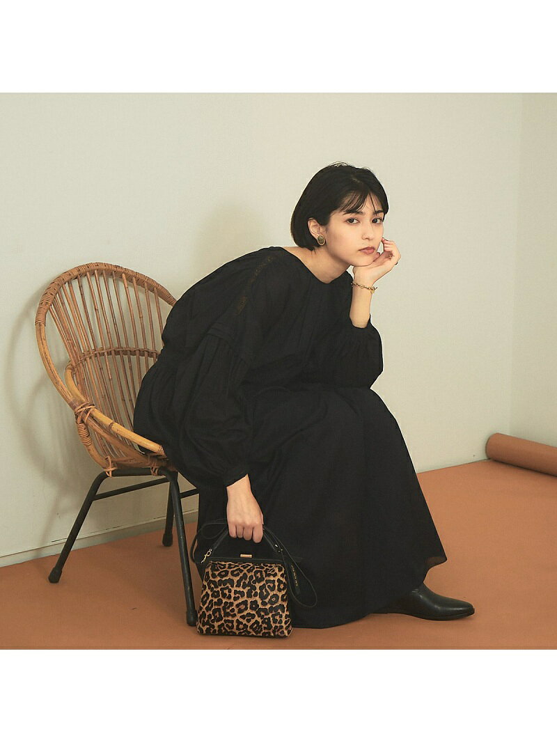 【SALE／30%OFF】Rouge vif la cle 【CLUNY LACE】レースバックシャンワンピース ルージュ・ヴィフ ラクレ ワンピース・ドレス シャツワンピース ホワイト ブラック【送料無料】