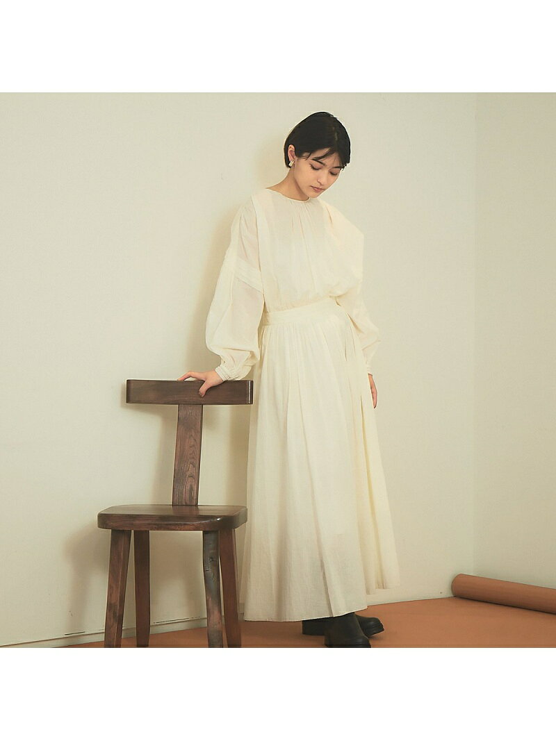 【SALE／30%OFF】Rouge vif la cle 【CLUNY LACE】レースバックシャンワンピース ルージュ・ヴィフ ラクレ ワンピース・ドレス シャツワンピース ホワイト ブラック【送料無料】