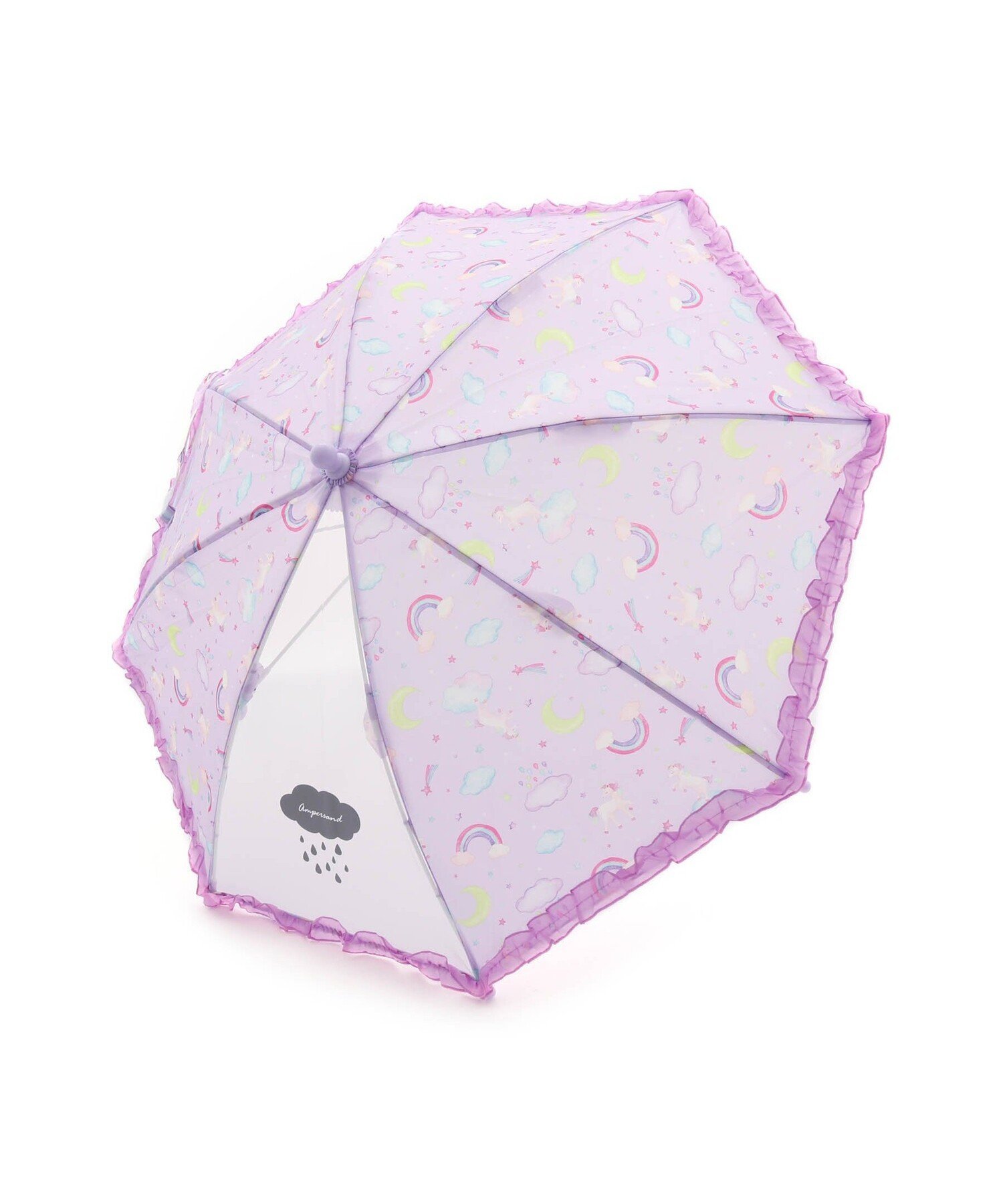 Ampersand ユニコーン柄 傘 エフオーオンラインストア ファッション雑貨 傘・長傘 パープル ピンクのサムネイル