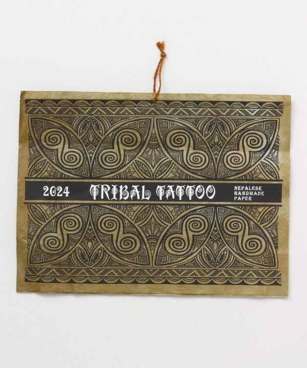 チャイハネ 2024年カレンダー TRIBAL TATTOO アミナコレクション 文房具 その他の文房具 レッド