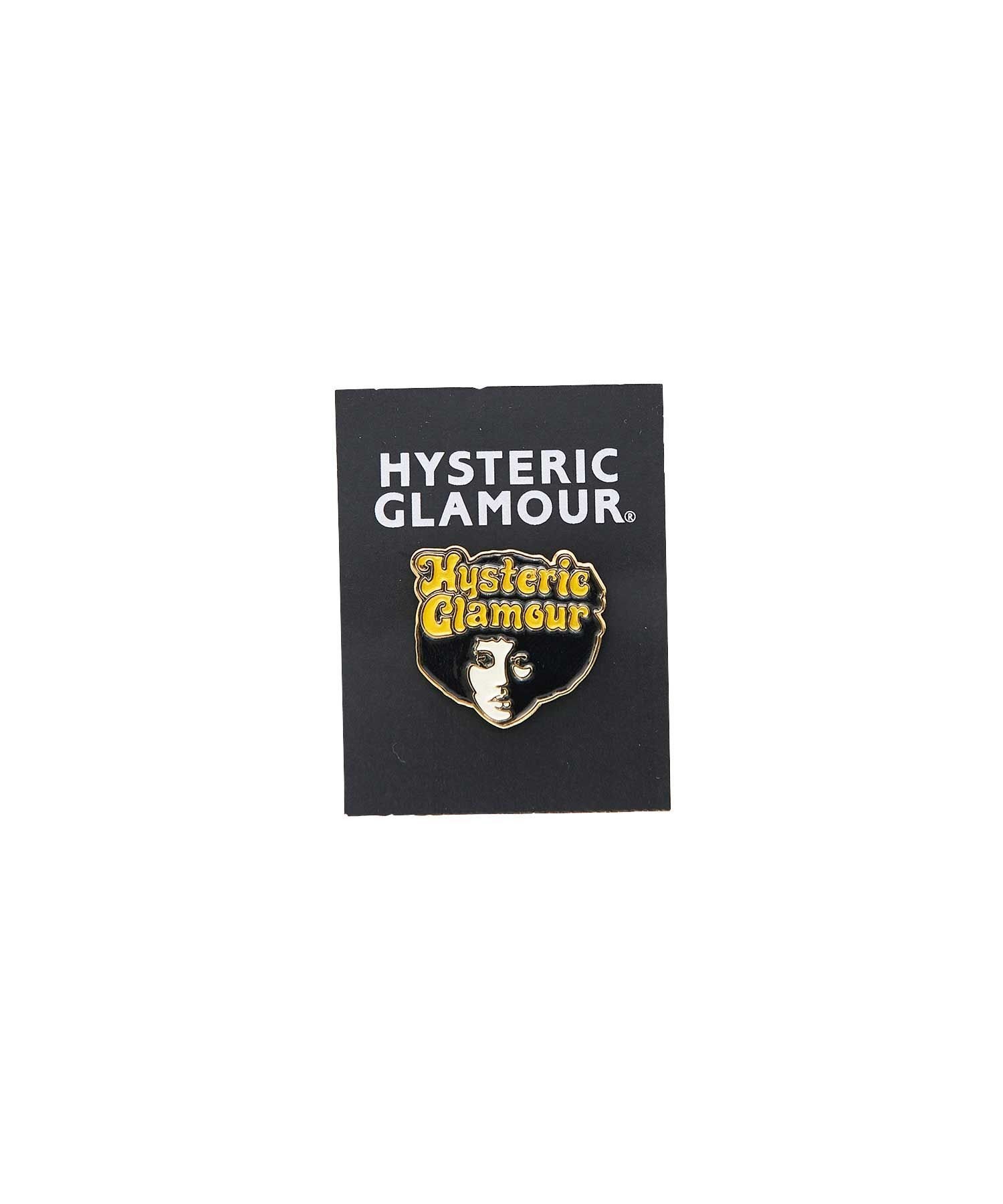 HYSTERIC GLAMOUR AFRO GIRL ピンバッジ ヒステリックグラマー アクセサリー・腕時計 ブローチ・コサージュ・バッジ ゴールド