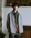 UNITED ARROWS green label relaxing TW サージ カバーオール -ストレッチ- ユナイテッドアローズ グリーンレーベルリラクシング ジャケット・アウター カバーオール・ワークジャケット ブラウン グレー【送料無料】