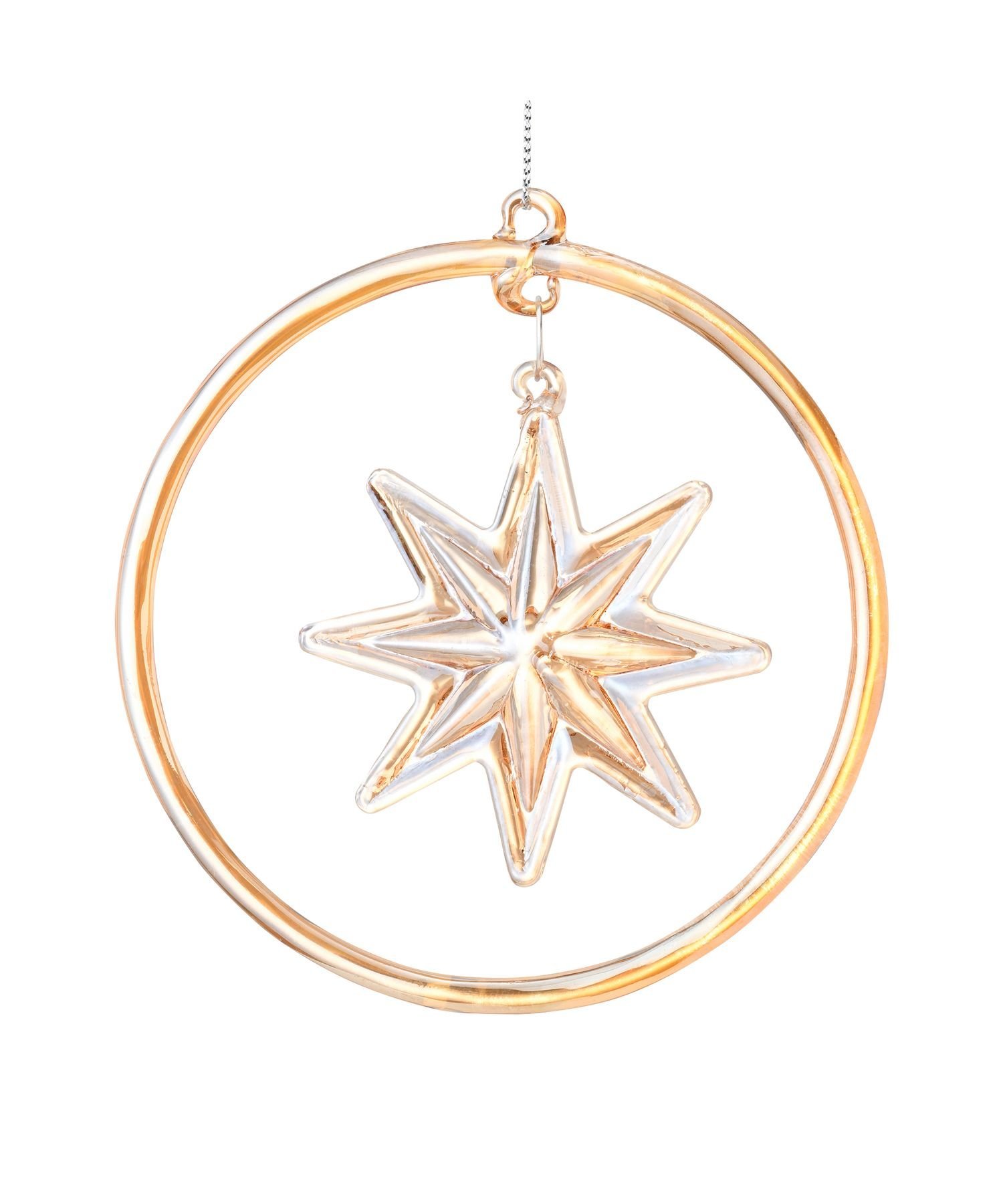 Francfranc ガラスオーナメント ペンダントスター フランフラン インテリア・生活雑貨 オブジェ・置物・アートのサムネイル