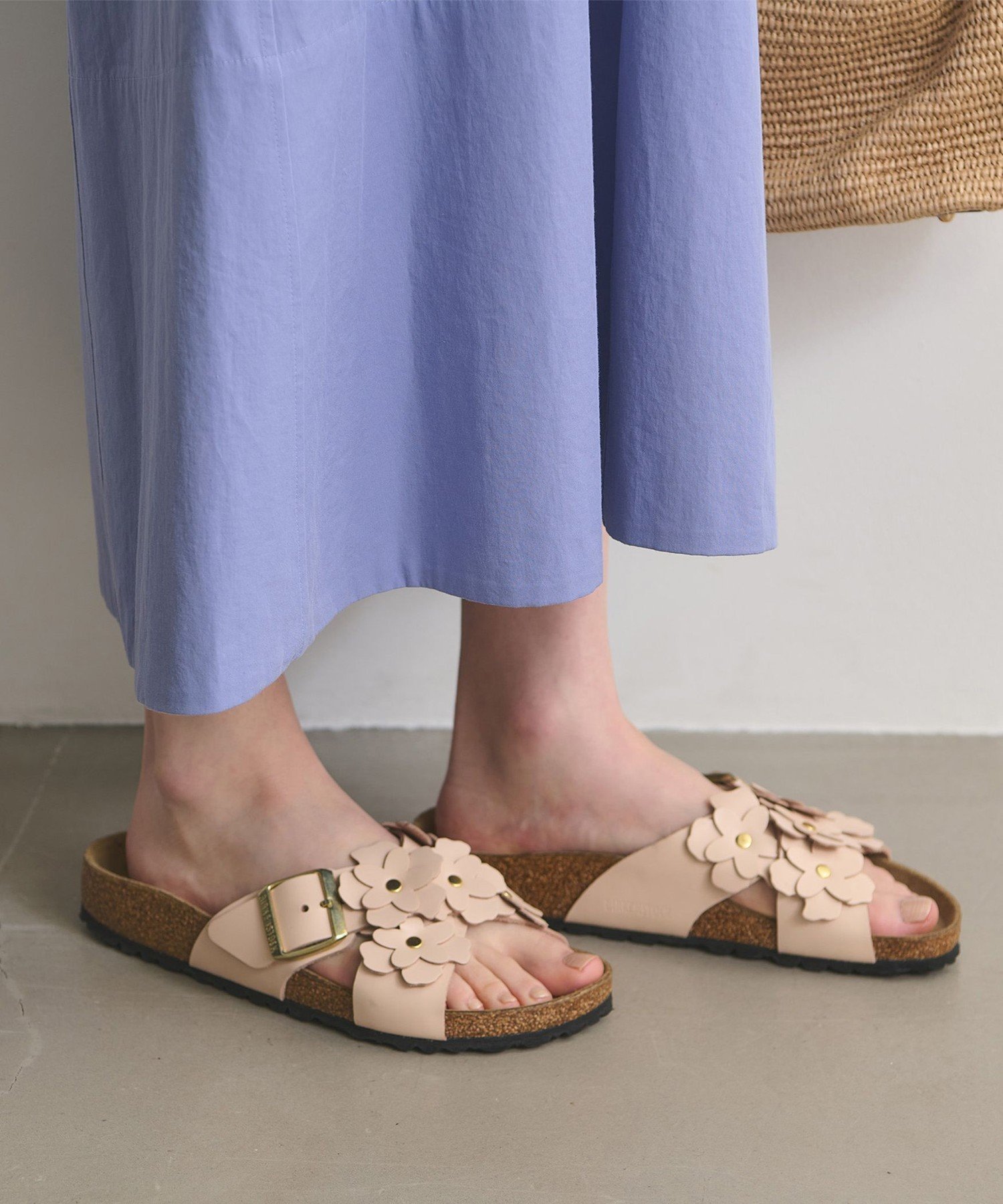 UNITED ARROWS [국내 EXCLUSIVE] <BIRKENSTOCK> SIENA 플라워 샌들 유나이티드 아로즈 신발 신발 샌들 핑크 블랙 [무료 배송]