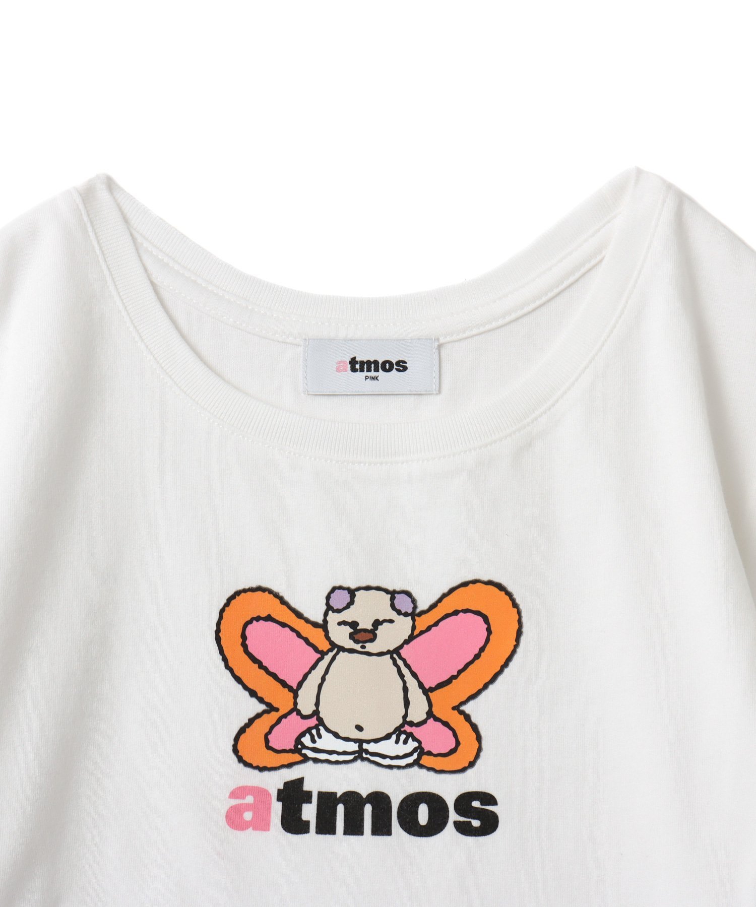 atmos pink MARIA SAKURAI x atmos pink ピンク・バターT-shirt WHITE アトモス トップス カットソー・Tシャツ ホワイト