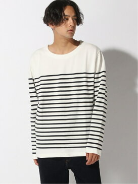 【SALE/60%OFF】GLOBAL WORK (M)ラッセルボーダーT グローバルワーク カットソー Tシャツ ホワイト オレンジ ネイビー