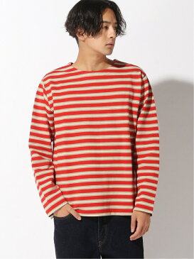 【SALE/60%OFF】GLOBAL WORK (M)ラッセルボーダーT グローバルワーク カットソー Tシャツ ホワイト オレンジ ネイビー