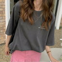 【SALE/30%OFF】Aimoon ワンポイント Tシャツ レディース 春夏 ミニミニストア トップス カットソー・Tシャツ グレー グリーン ホワイト(4)