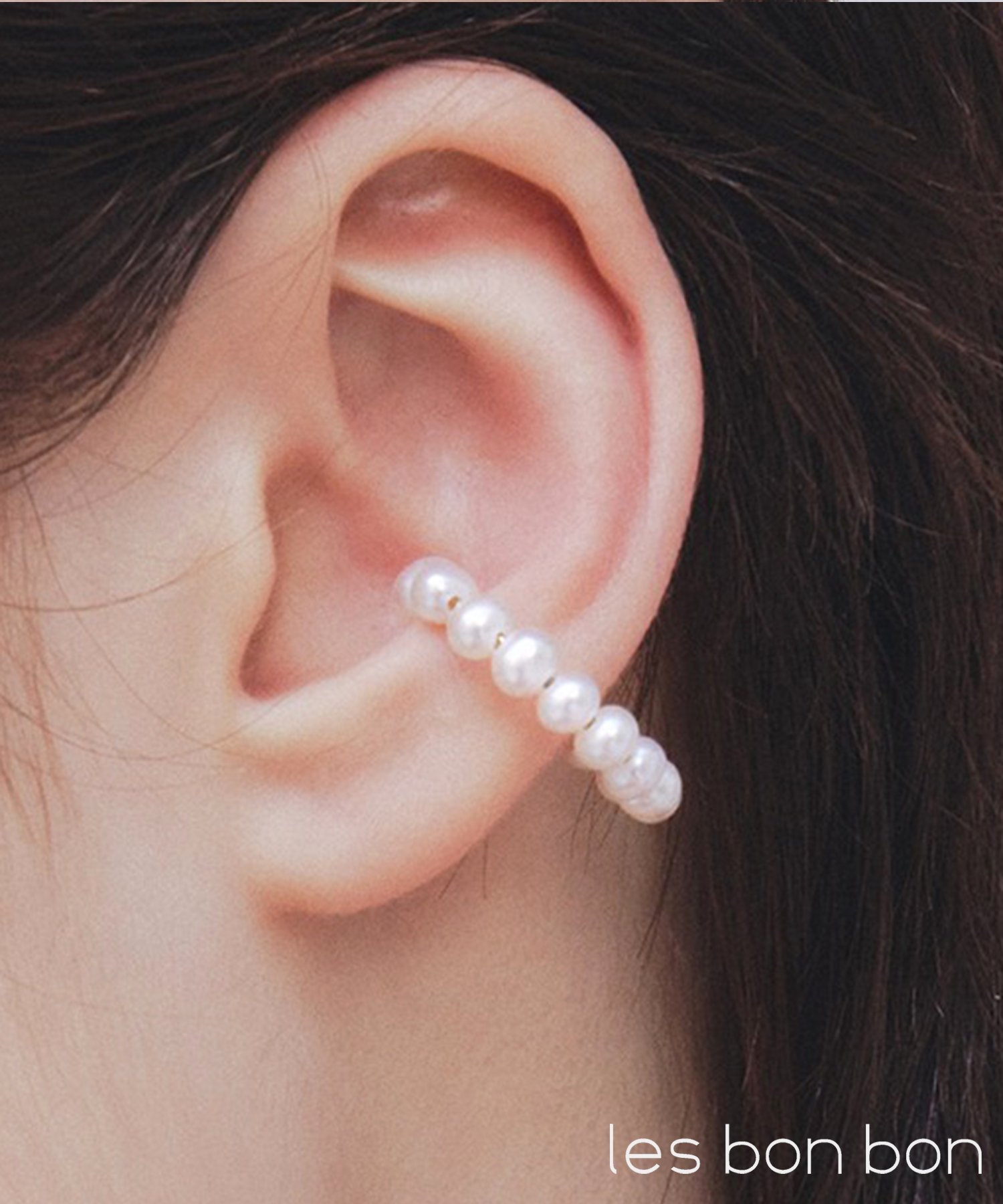 les bon bon les bon bon/orbit ear cuff S オービット イヤーカフS 淡水パール BOB363 セットアップセブン アクセサリー・腕時計 イヤリング・イヤーカフ ホワイト【送料無料】