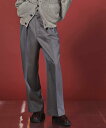 MAISON SPECIAL 【Italian Dead Stock Fabric】Dress Two-Tuck Wide Pants メゾンスペシャル パンツ スラックス ドレスパンツ グレー ブラック イエロー ネイビー ブルー【送料無料】