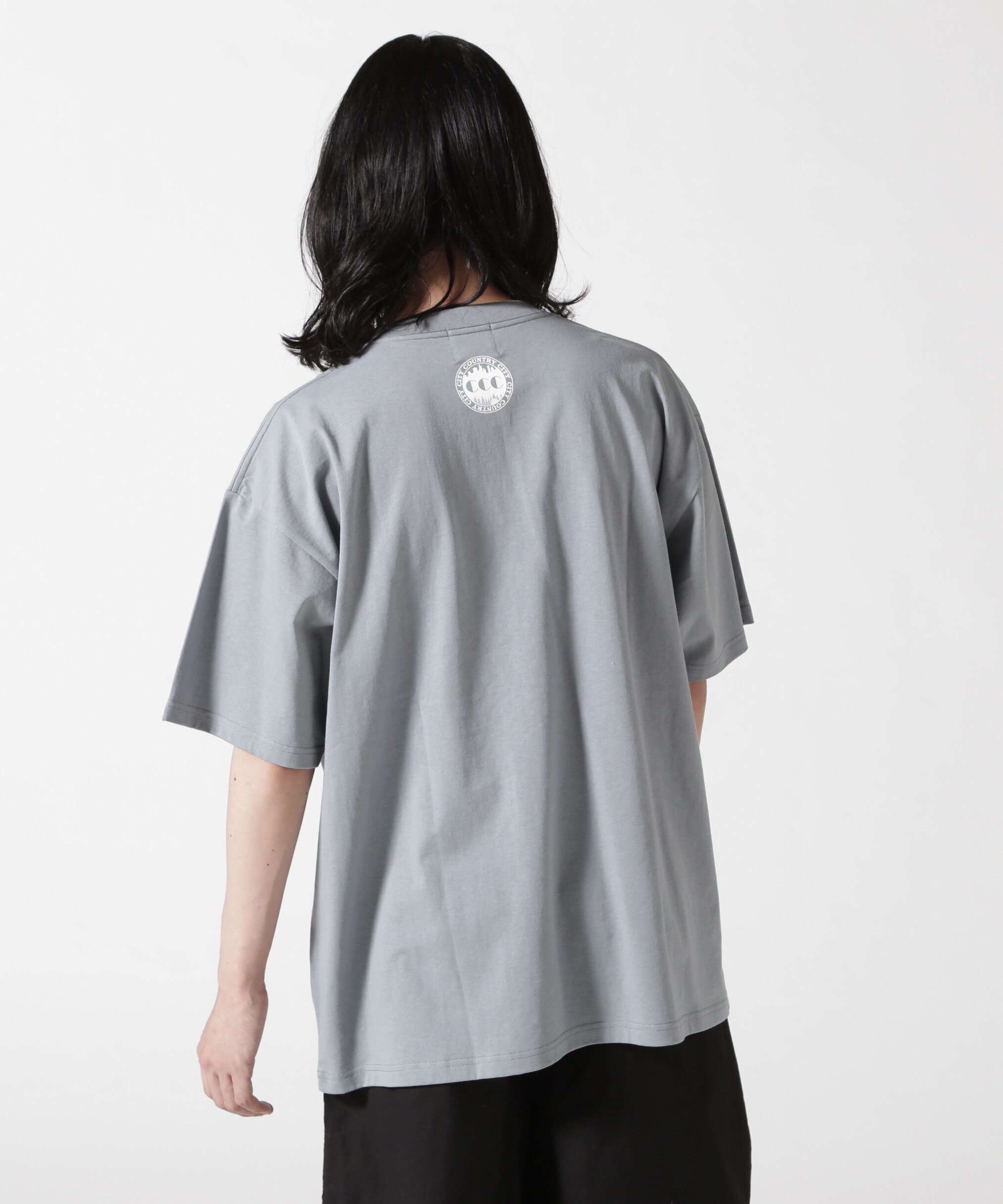 GARDEN TOKYO CITY COUNTRY CITY/シティカントリーシティ/COTTON T-SHIRTS_CITY_CITY ガーデン トップス カットソー・Tシャツ ホワイト グレー【送料無料】