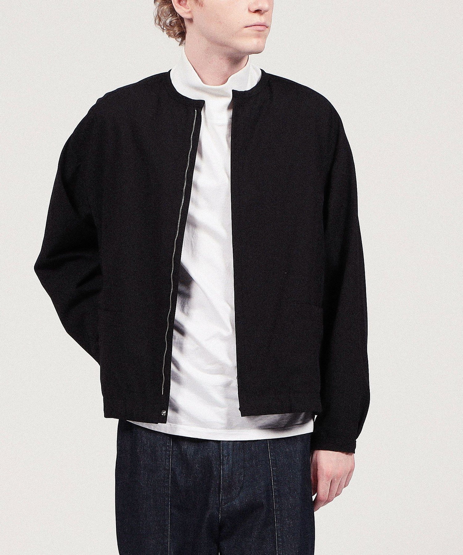 【SALE／39%OFF】TOMORROWLAND MEN コットンナイロン ジップアップブルゾン トゥモローランド ジャケット・アウター ブルゾン・ジャンパー ブラウン ブラック【送料無料】
