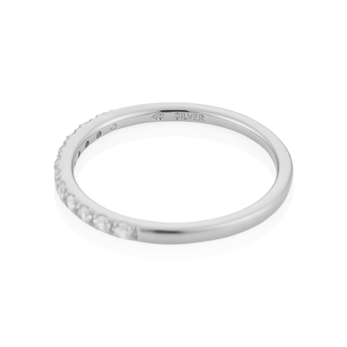 4℃ シルバー ハーフエタニティ リング ヨンドシー アクセサリー・腕時計 リング・指輪 シルバー【送料無料】