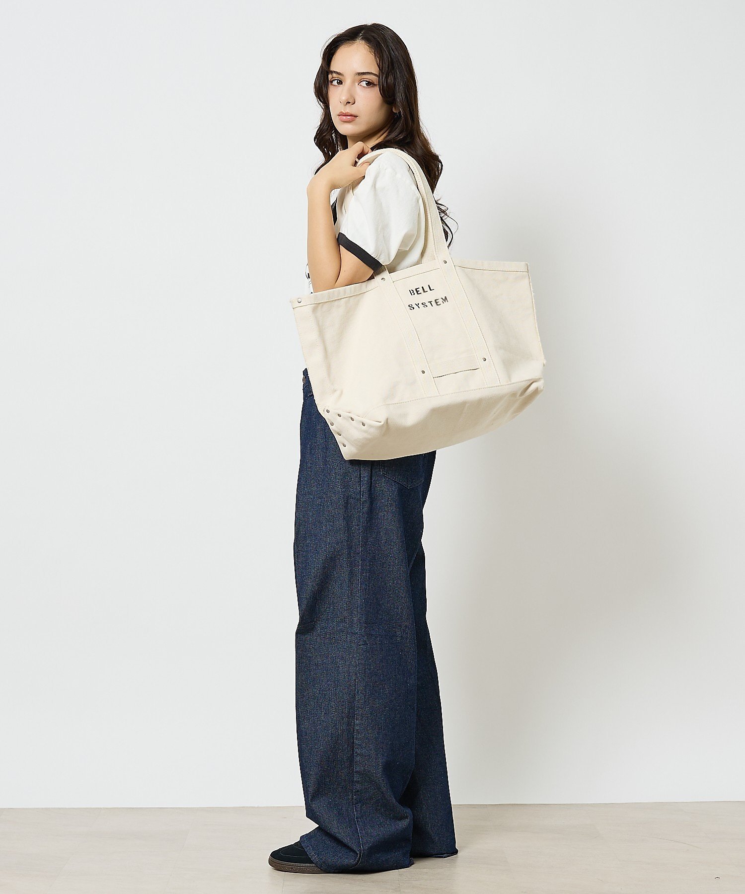 【BELL SYSTEM / ベルシステム】Canvas Tool Bag / アバハウス バッグ ショルダーバッグ ホワイト