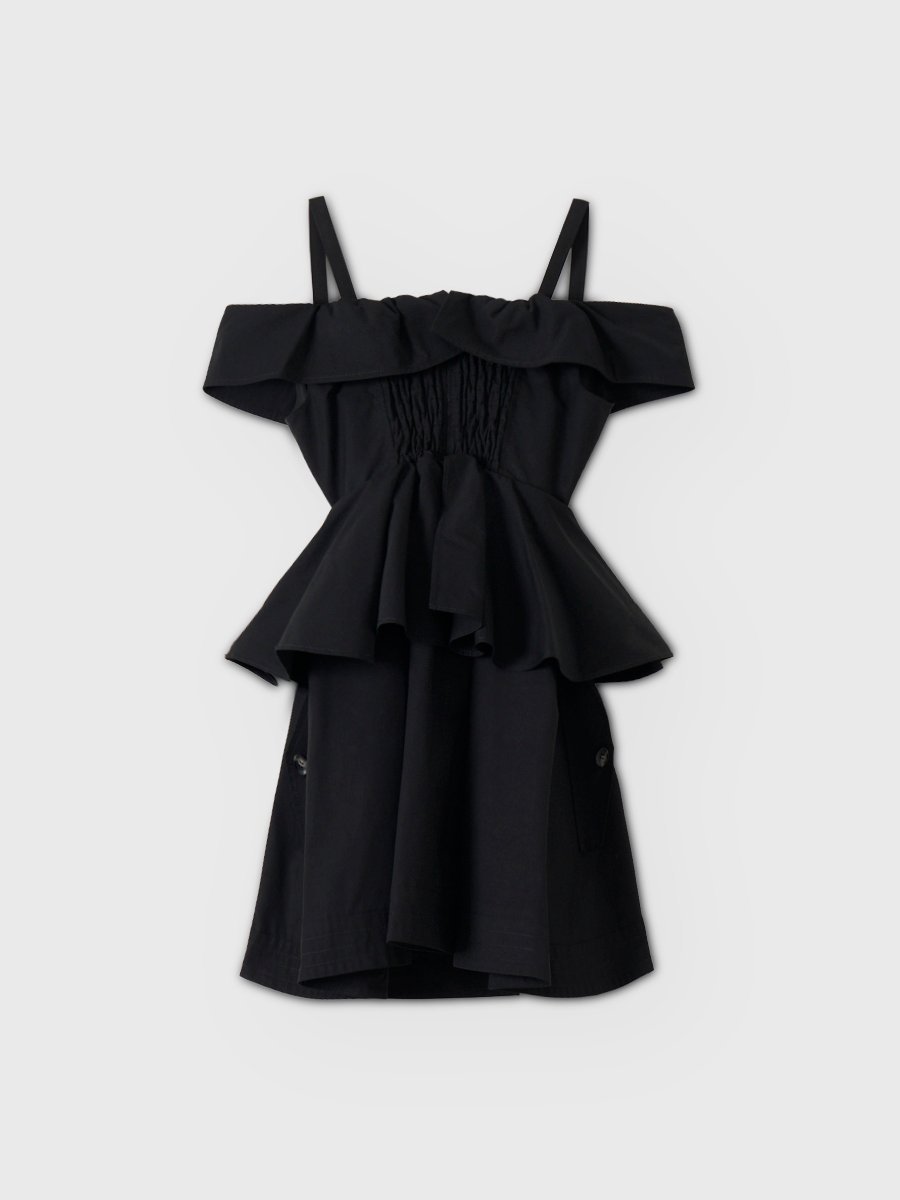 eimy istoire LOUISE MINI DRESS エイミーイストワール ワンピース・ドレス ワンピース ブラウン ブラック【送料無料】