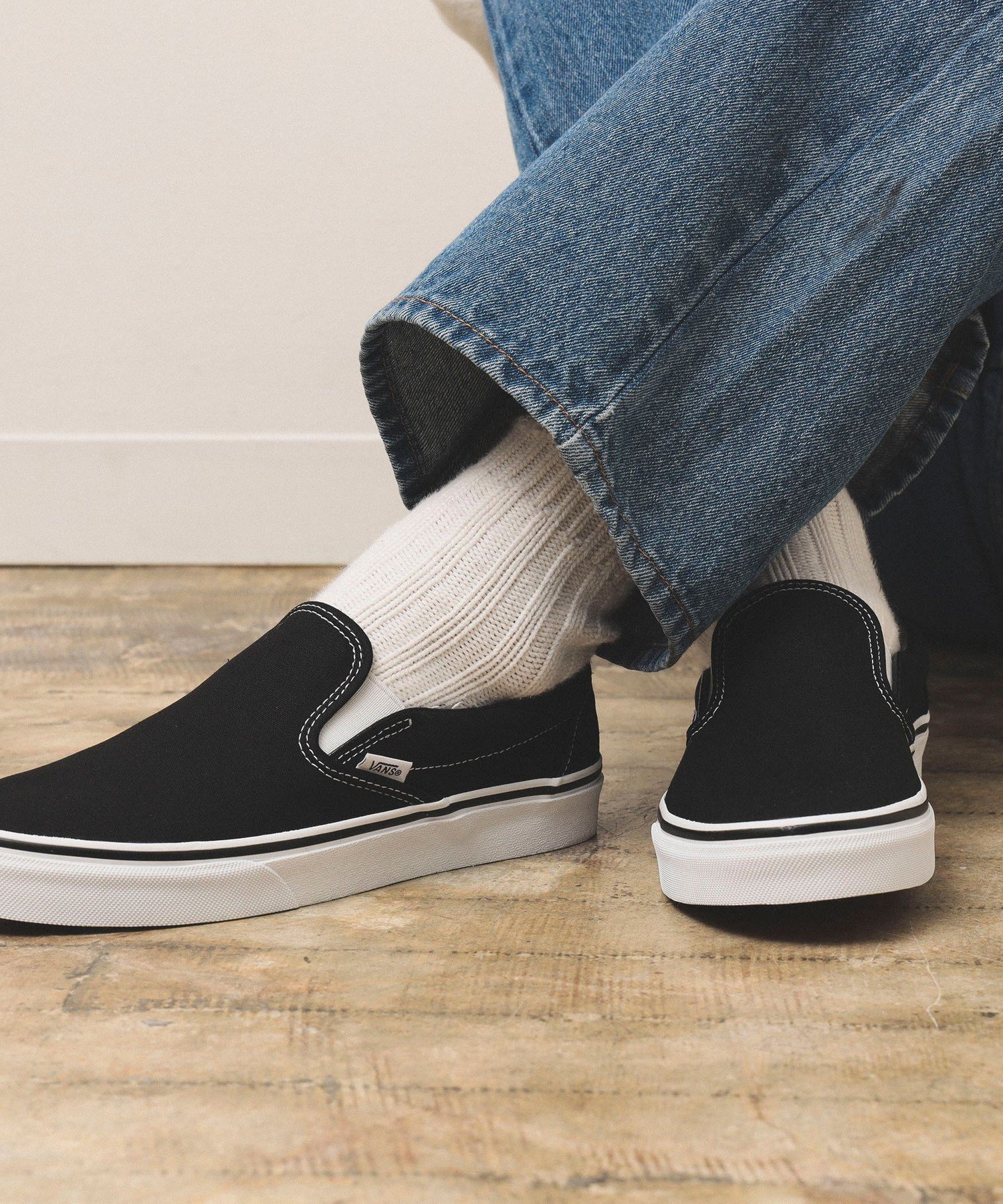 B:MING by BEAMS VANS / SLIP ON ビーミング ライフストア バイ ビームス シューズ 靴 スニーカー ブラック【送料無料】