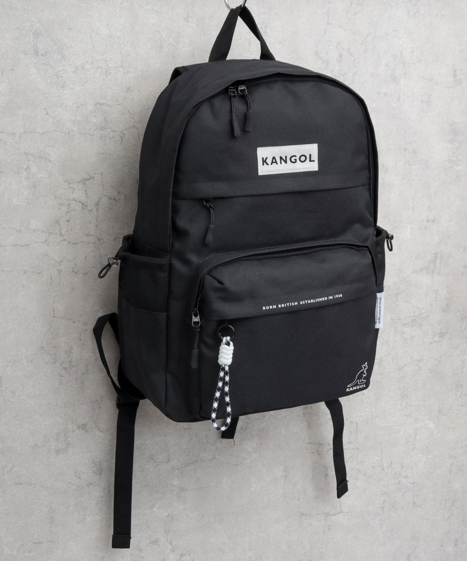 KANGOL KANGOL カンゴール リュック リュックサック デイパック a4 大容量 黒 エー.エム.エス. バッグ ..
