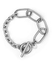 LHME 【LHME】Momentミックスチェーンブレスレット/オーバル*アズキ ライオンハート アクセサリー・腕時計 ブレスレット・バングル シルバー【送料無料】