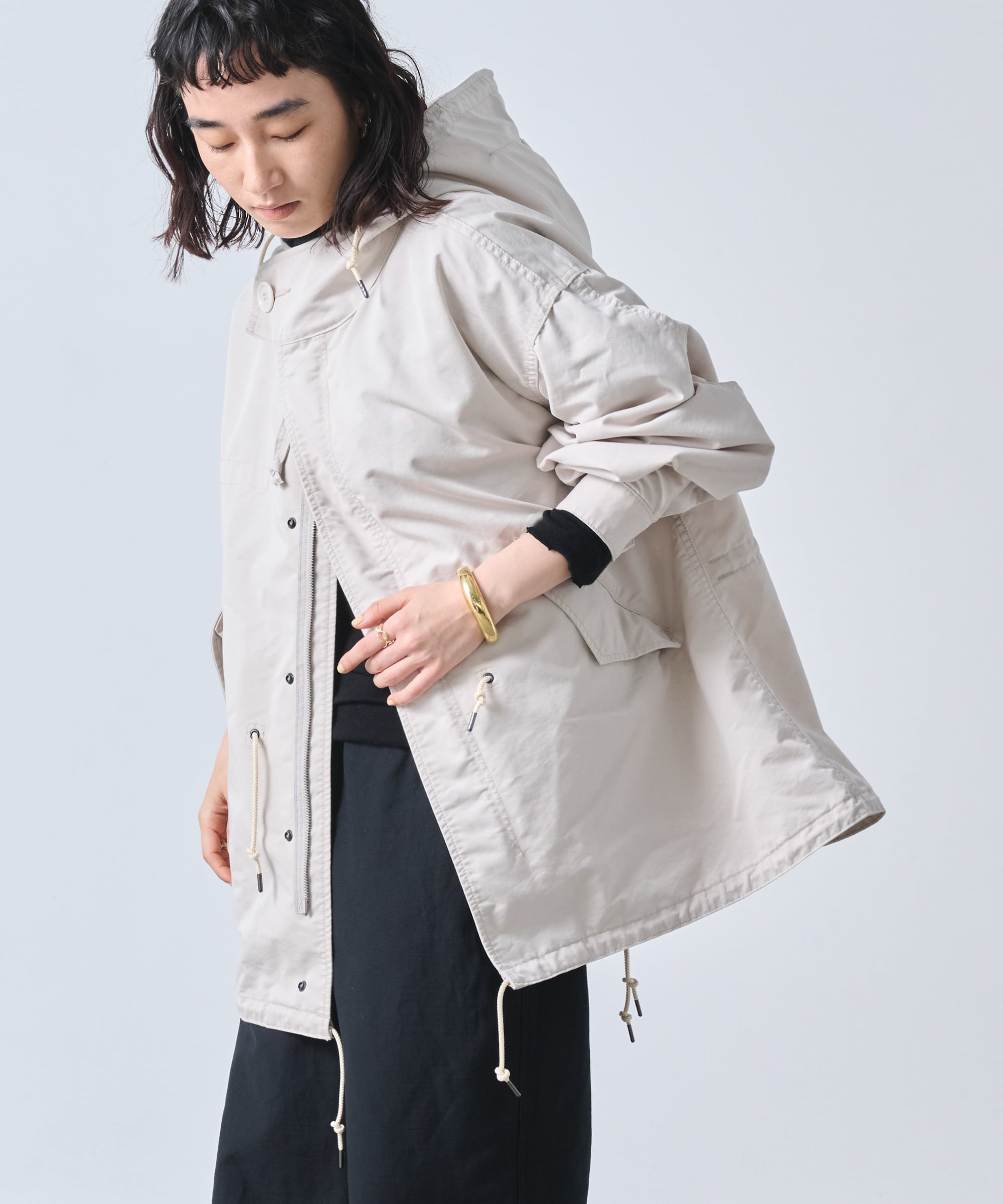 KHA:KI 「KHA:KI / カーキ」NEW TYPE-51 PARKA ビーアパートメント ジャケット・アウター ミリタリージャケット ブラック カーキグリーン グリーン