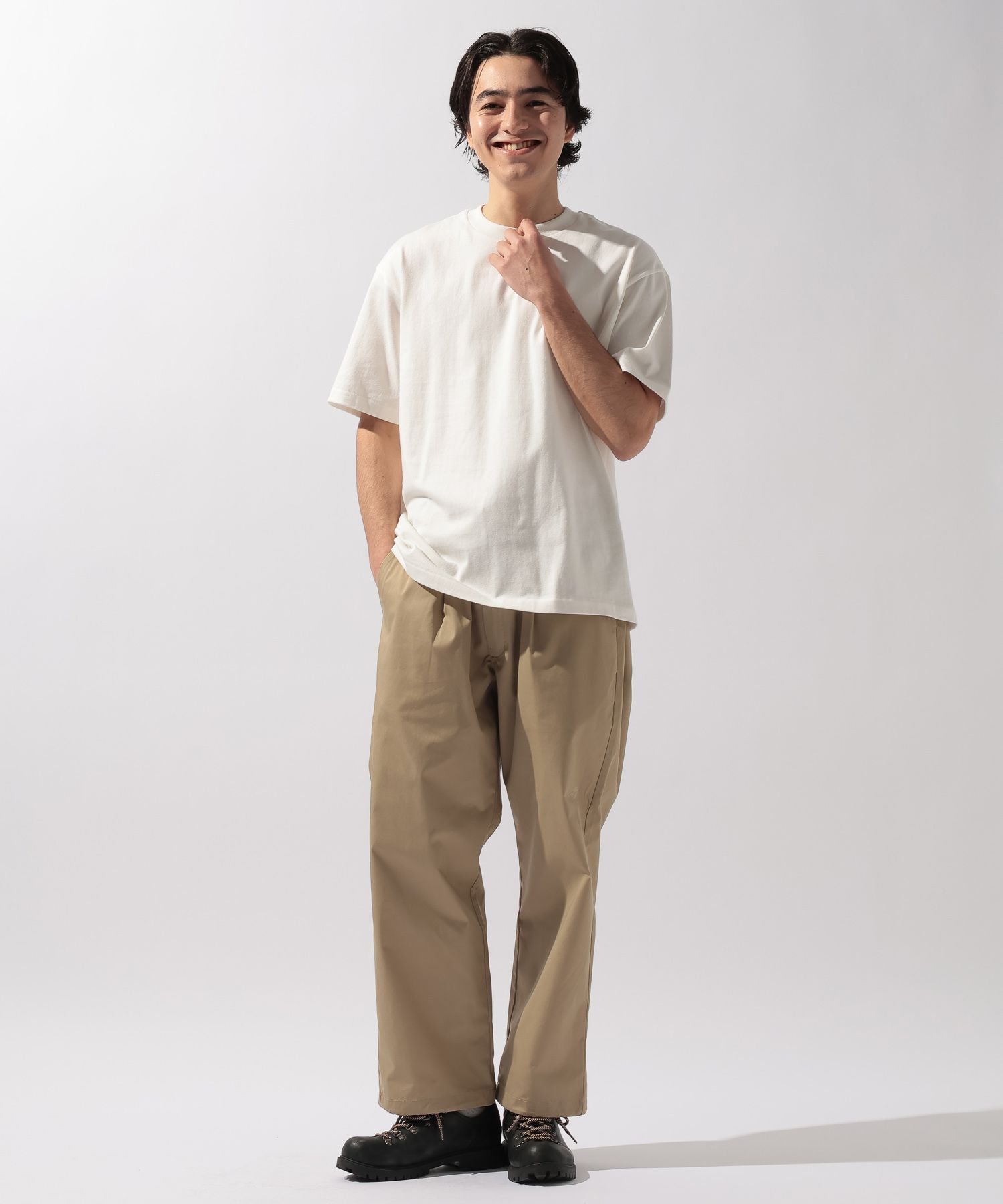 niko and ... 【Hanes T-SHIRTS SHIRO+KURO】別注クルーネックTシャツ ニコアンド トップス カットソー・Tシャツ【送料無料】