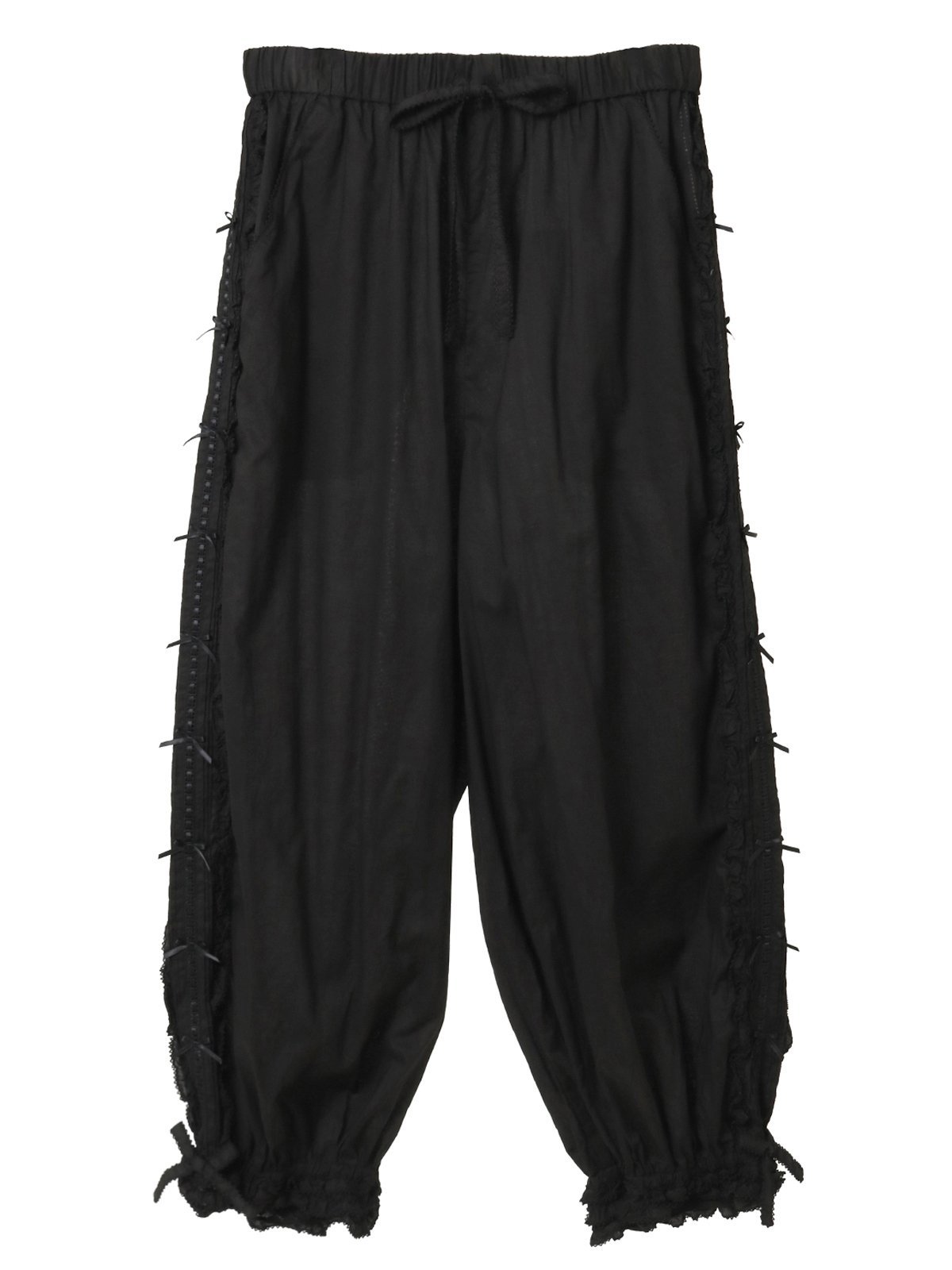 PINK HOUSE フリル使いローンパンツ ピンクハウス パンツ その他のパンツ ピンク ホワイト ブラック